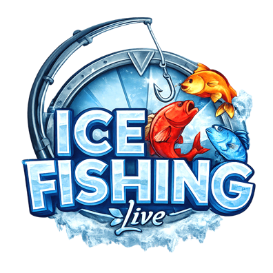 Gra Ice Fishing z zimowym motywem wędkarstwa i bonusem rybołówskim